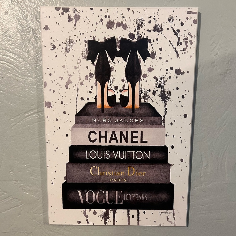 Fashion Wood Wall Art Chanel LV Vogue NWT